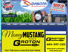 Tablet Screenshot of dakotabroadcasting.com